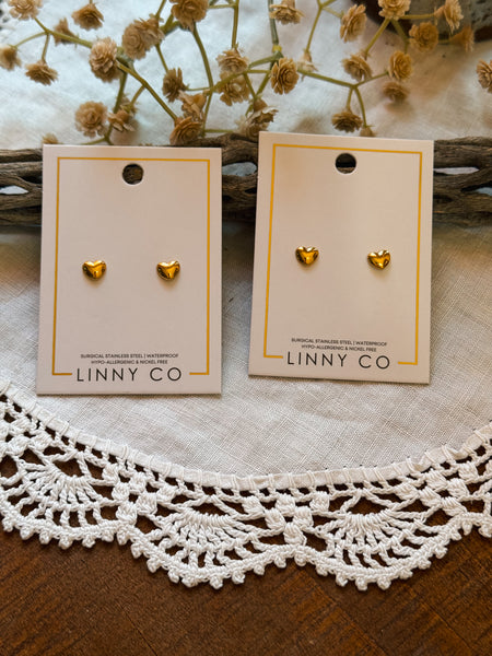 Hadley Heart Studs