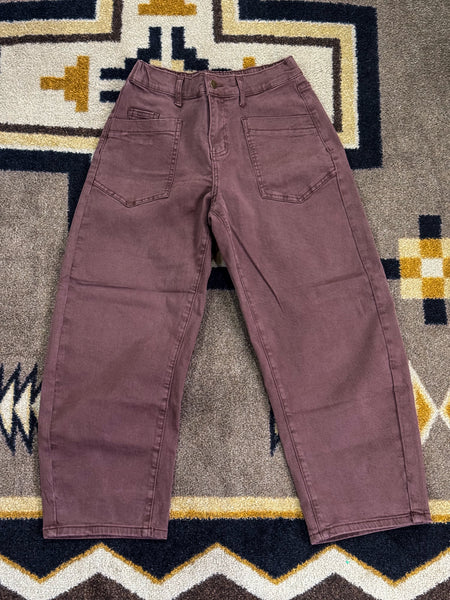 Las Square Barrel Jeans