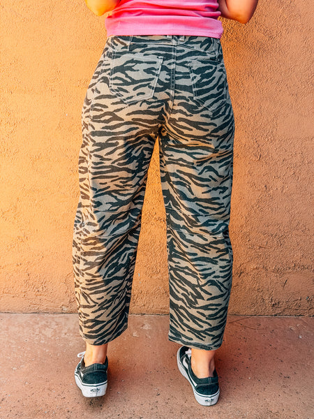 Zebra Print Jeans