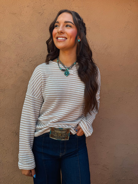 Waffle Knit Sweater