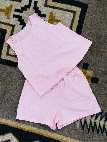Pink Stitched Set