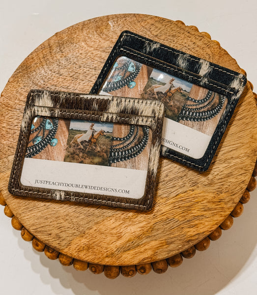 Cowhide Card Holders