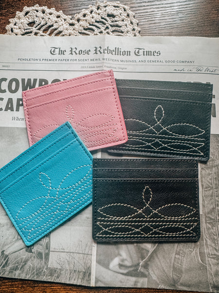 Boot Stitch Card Holder
