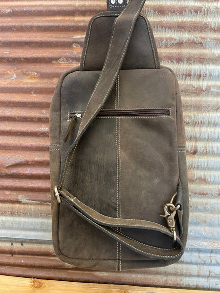 Tooled Leather Bum Bag