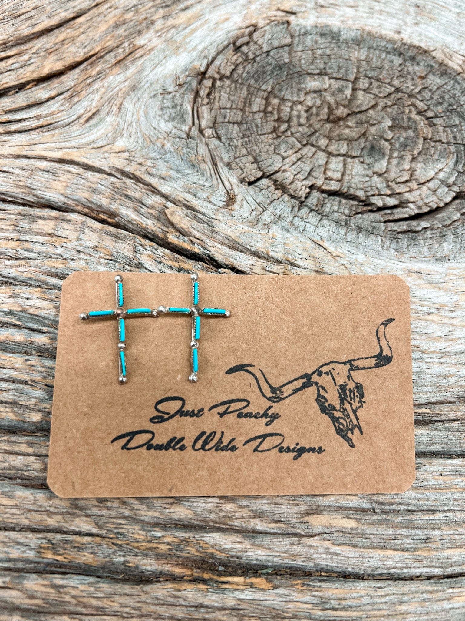 Zuni Cross Earrings