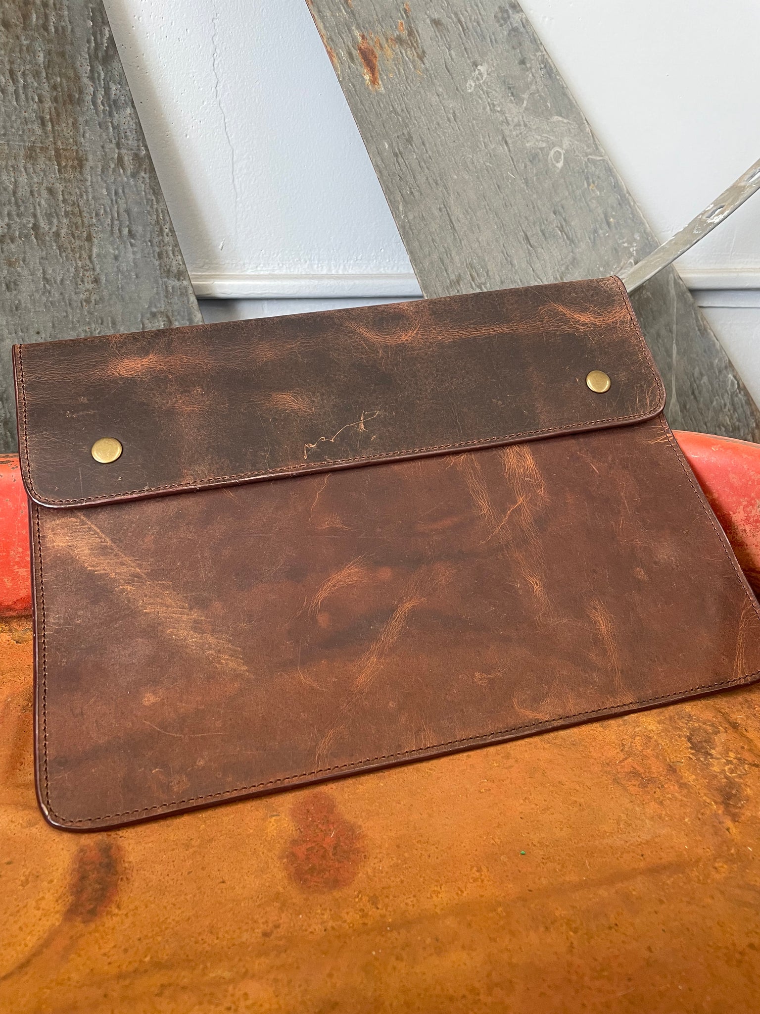 Crazy Horse Leather Laptop Cover