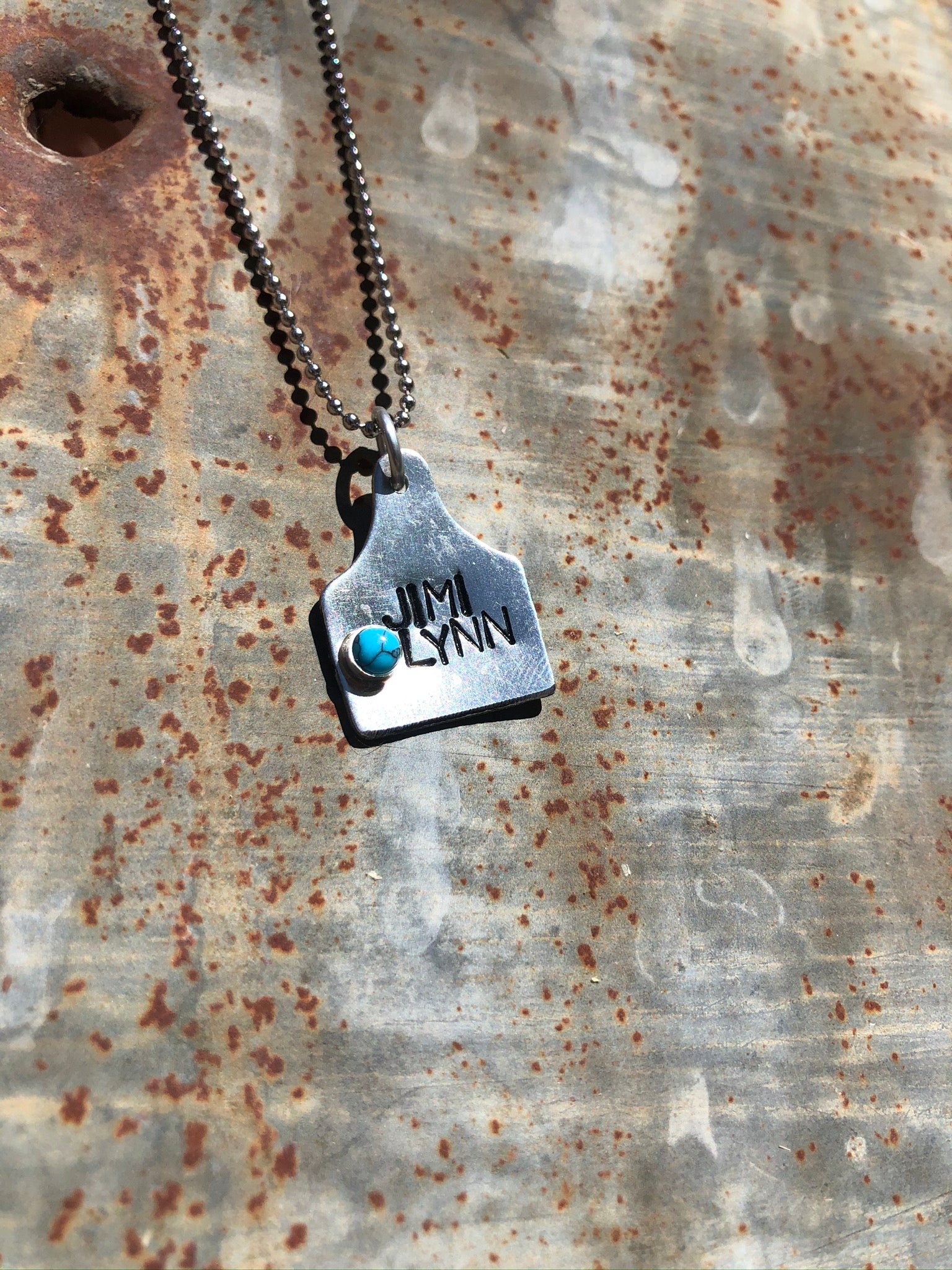 1” Custom Cowtag Necklace (Made To Order)