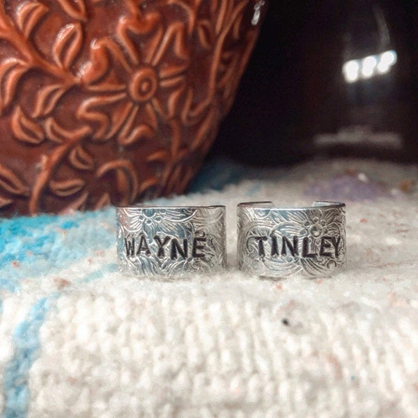 Custom Floral Band Ring (Made To Order)
