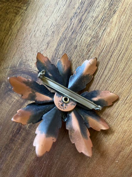 Copper Flower Pin
