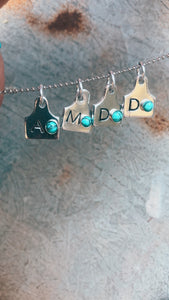 Cowtag Charm Necklace (Made To Order)
