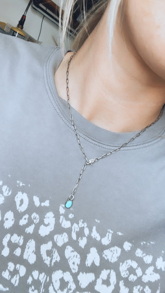 Dainty Lariat Necklace (Made To Order)