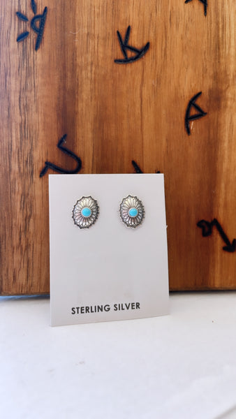 Turquoise Concho Studs
