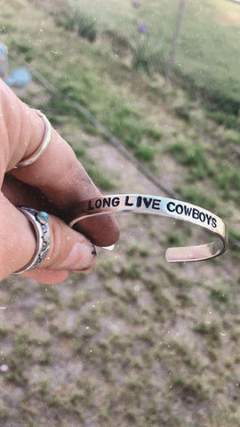 Long Live Cowboys Cuff (Made To Order)