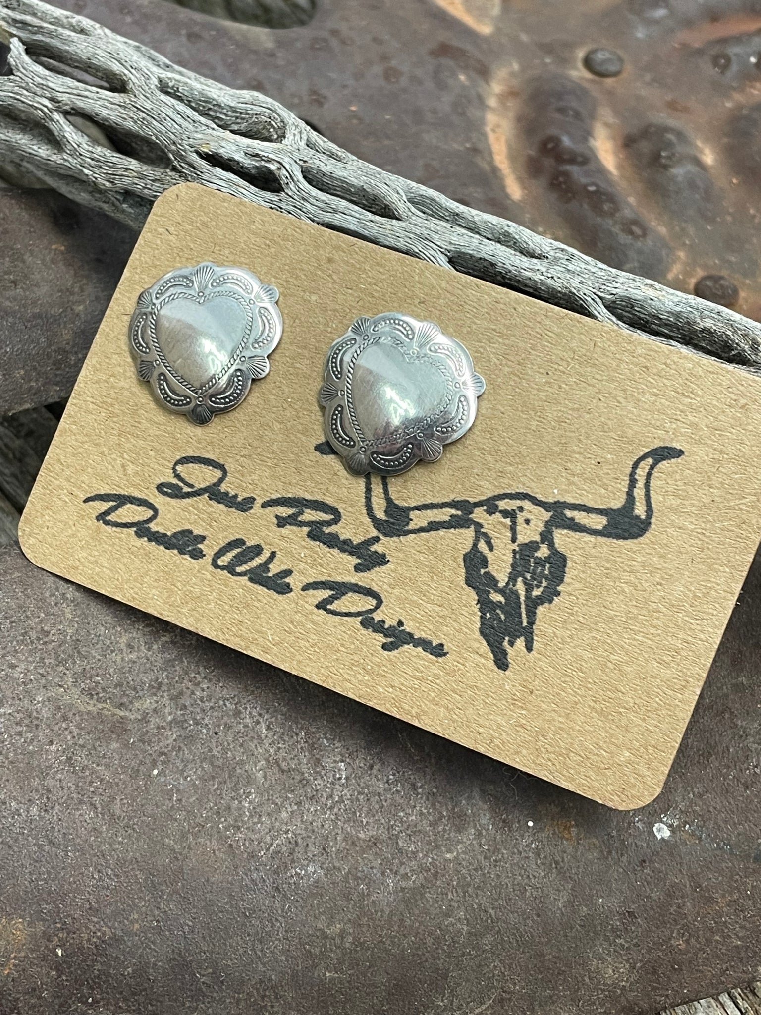 Heart Concho Studs (Made To Order)