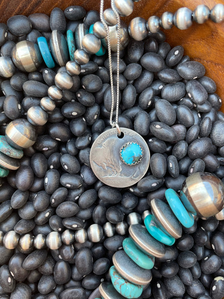 PREORDER Turquoise Buffalo Nickel (Made To Order)