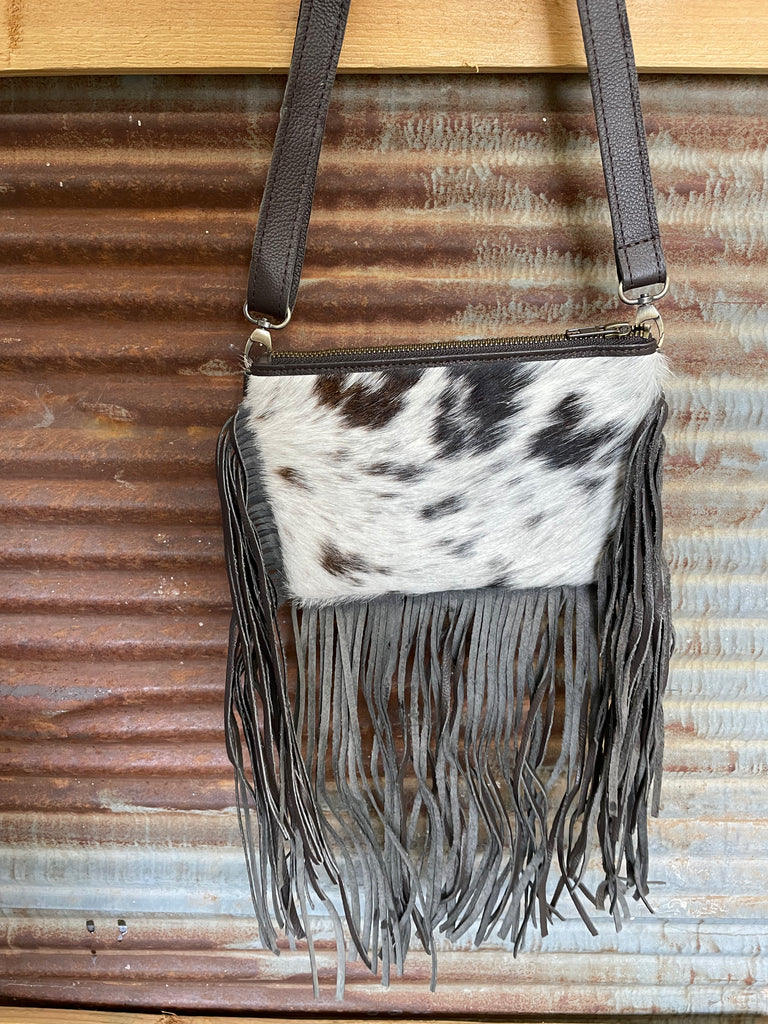 San Angelo Cowhide Purse Red